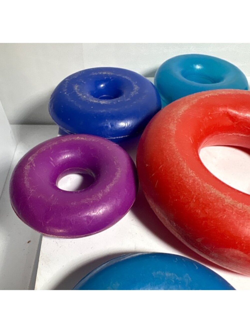 Vintage Fisher Price Creative Shape Sorting Blocks & Stacking Rings READ - Picture 13 of 15